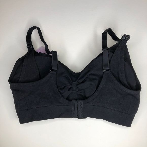 I Love Sia Black Nursing Bra, XL - Picture 2 of 3